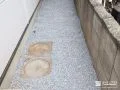 犬走りをシンプルな砂利敷きで仕上げたローメンテナンス化工事