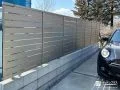 場所でデザインを使い分けた目隠しフェンスと境界フェンス工事