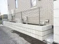 土留めと境界フェンスでしっかり区画整理