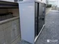 すっきりデザインのお庭の収納空間