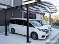 2台分の駐車と収納力を確保したカーポートと物置設置工事