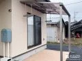 雨を気にせず洗濯物が干せるすっきりデザインのテラス屋根工事
