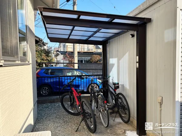 悪天候時のお出かけをサポートするサイクルポート