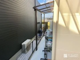 テラス屋根でつくった雨に濡れない家事空間[施工後]