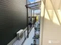 テラス屋根でつくった雨に濡れない家事空間
