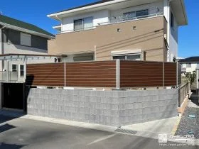 気になる視線をカットする目隠しフェンス[施工後]