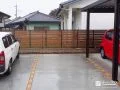 インターロッキングでアクセントをプラスした駐車スペース