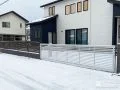 カーゲートを設置して駐車スぺースの防犯面を確保した工事