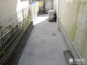 水はけの良い犬走り[施工後]