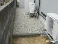 縁石を施工し砂利の飛び出しを防止した外構リフォーム工事