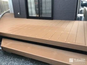段床付きのウッドデッキ[施工後]