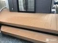 段床付きのウッドデッキ