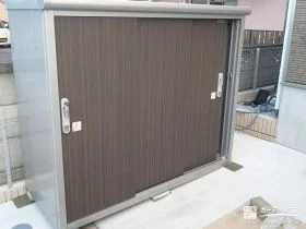 すっきりお庭収納が叶う物置[施工後]
