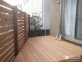 天然木デッキとデッキフェンスでつくる寛ぎ空間のあるお庭工事