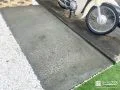 既存の駐輪スペースに隣接してコンクリートを打設した工事