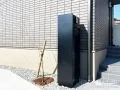 機能をまとめた省スペース門柱