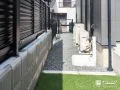 雑草対策をする犬走り