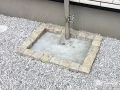 お子様の外遊び後の手洗いや靴洗いにも使いやすいフラットな水受け