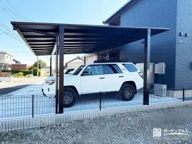 動線設計にもこだわった梁延長カーポート[施工後]