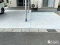 土間コンクリートを打設した駐車スペース