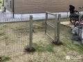 ワンちゃんの飛び出しを防止する境界フェンスと門扉の設置工事