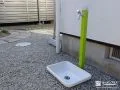 グリーンが映える立水栓