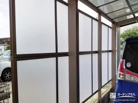 既存カーポートにサイドパネルを追加[施工後]