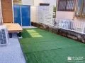 パーテーション付きのウッドデッキでリラックスできるお庭工事