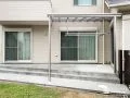 雨に強いテラスつきのお庭