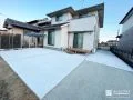 広々としたお庭を土間コンクリートで舗装した快適な外構工事