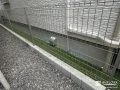 圧迫感を感じさせないメッシュフェンス