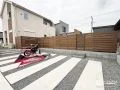 お庭でBBQを楽しめる工夫のつまったお庭工事