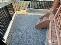 砂利敷きで水はけ良く雑草対策をしたお庭工事