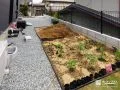 建物裏に配置した菜園スペース