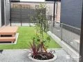 遊ぶ・育てる・眺めるを楽しむ、植栽スペースのあるお庭