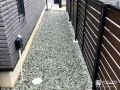 雑草対策した犬走り