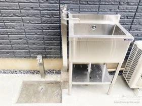 ガーデンシンクと立水栓で、“外時間”がもっと快適に[施工後]
