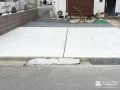 砂利敷きだった駐車スペースをコンクリートにして整えた工事