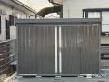 大容量の物置設置とアプローチを歩きやすいように舗装した工事