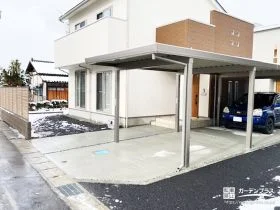 雪国でも心地よく暮らせる外構空間を目指したリフォーム工事