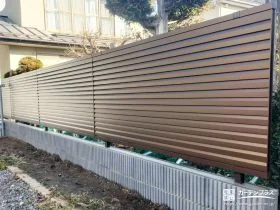 プライバシーを守る目隠しフェンス[施工後]