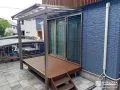 芝生のお庭をインターロッキングにした快適なリフォーム工事
