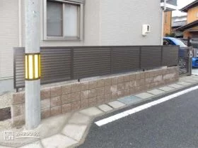 境界目隠しフェンス[施工後]