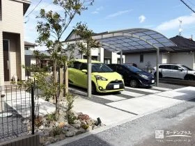 土間コンクリートと砂利スリットで叶える雑草対策[施工後]