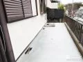 土間コンクリート仕上げの勝手口まわり