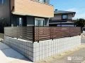 お庭のプライバシー性を高める目隠しフェンスを設置した工事