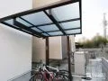 雨の日も自転車を快適に守るサイクルポートを設置した工事