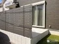 視線を気にせずくつろげるタイルデッキと目隠しフェンス設置工事