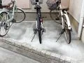 安定した足元の駐輪スペース