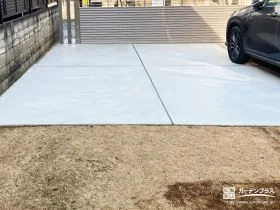 2台用の駐車スペースへと生まれ変わったお庭[施工後]